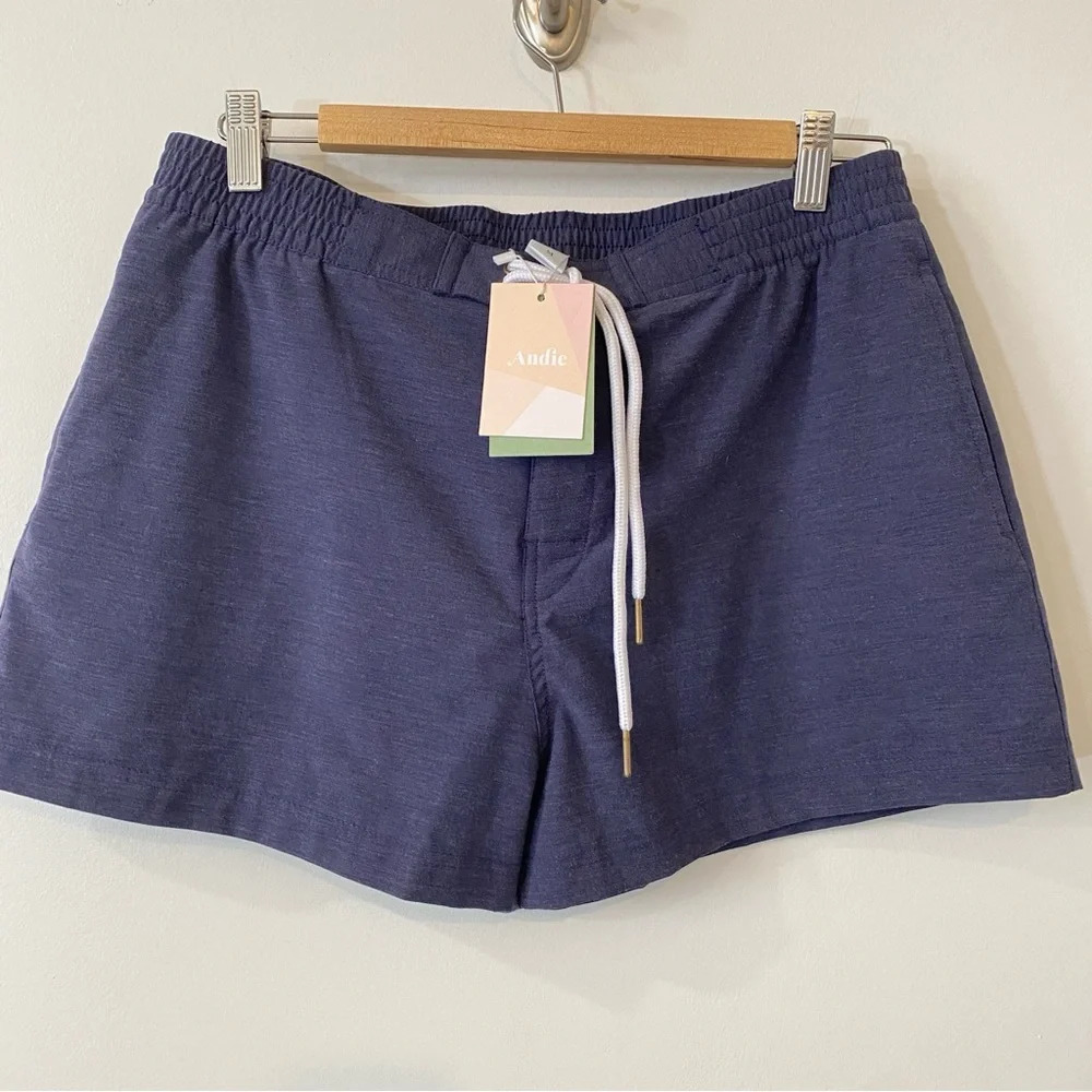 NWT Andie Swim Coverup Board Shorts Women's Size M Navy Blue